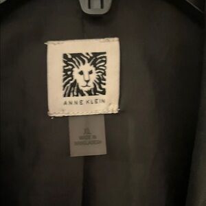 Anne Klein Black Women's Jacket with Leatherette accents